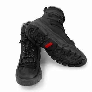 Point Zero Caledon Men's Snow Boots Waterproof Vegan Black Camo Size 10